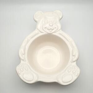 Pfaltzgraff Vintage Teddy Bear Bowl Collectible Heritage White Adorable